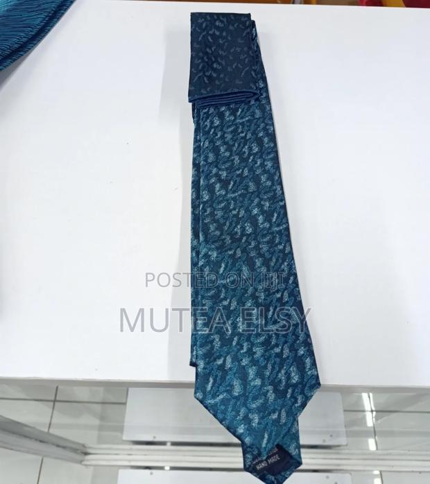 Parliament Blue Executive Geometric Tie Sets - thumbnail 3