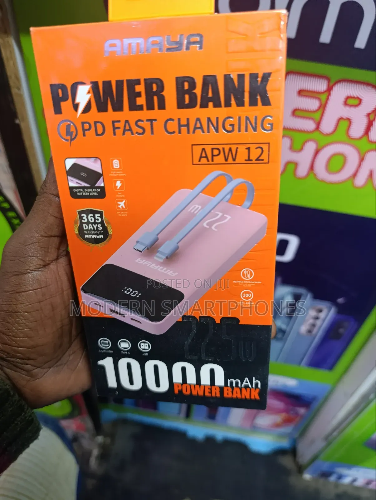 Amaya Apw-12 Power Bank 10000mah 22.5w Super Fast Charging