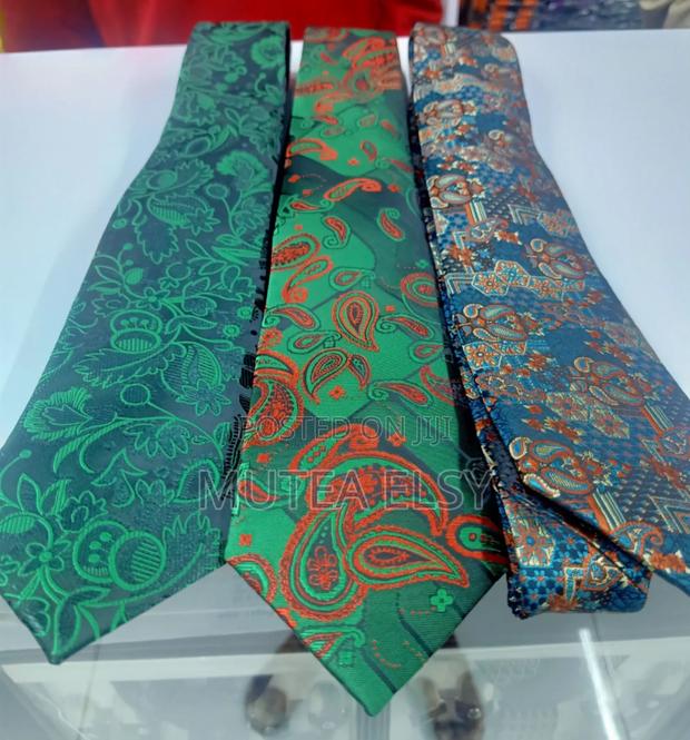 Royal Green Red Vintage Executive Tie Sets - thumbnail 3