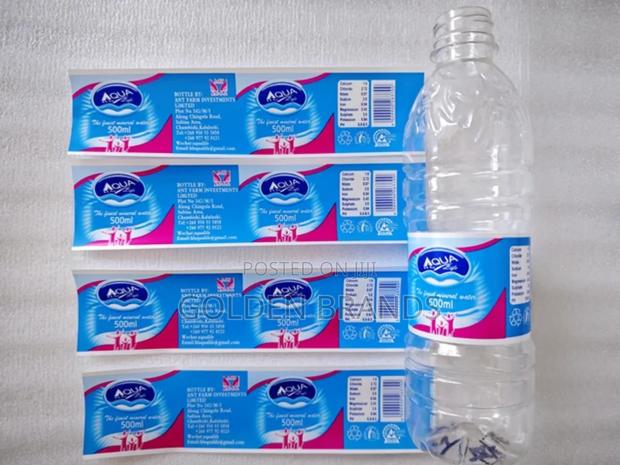 Nylon Labels for Water Bottles All Sizes