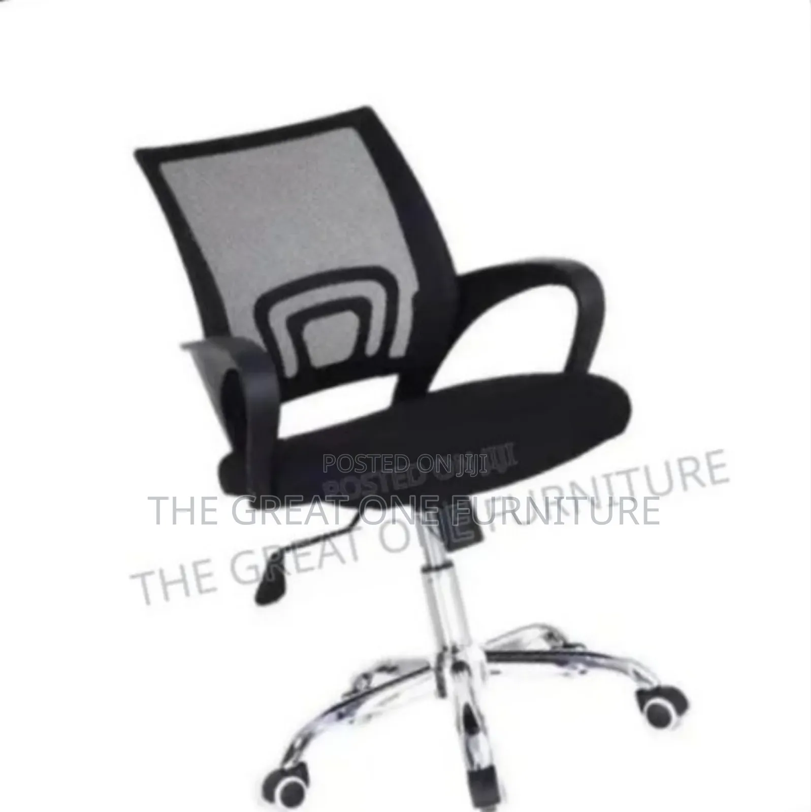 Black Swivel Mesh Adjustable Office Chair Cx3wj