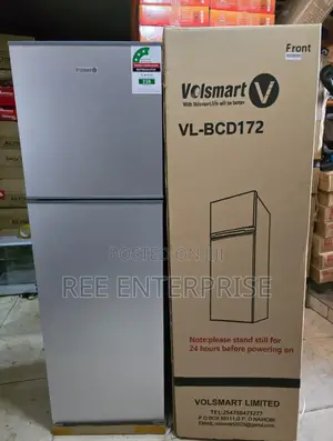 Silver Volsmart 172litres Double Door Refrigerator
