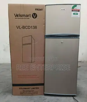 New Volsmart 138litres Double Door Refrigerator