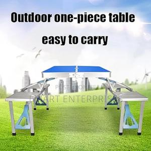 Folding Camping Table With 4 Seats Picnic Table - main view