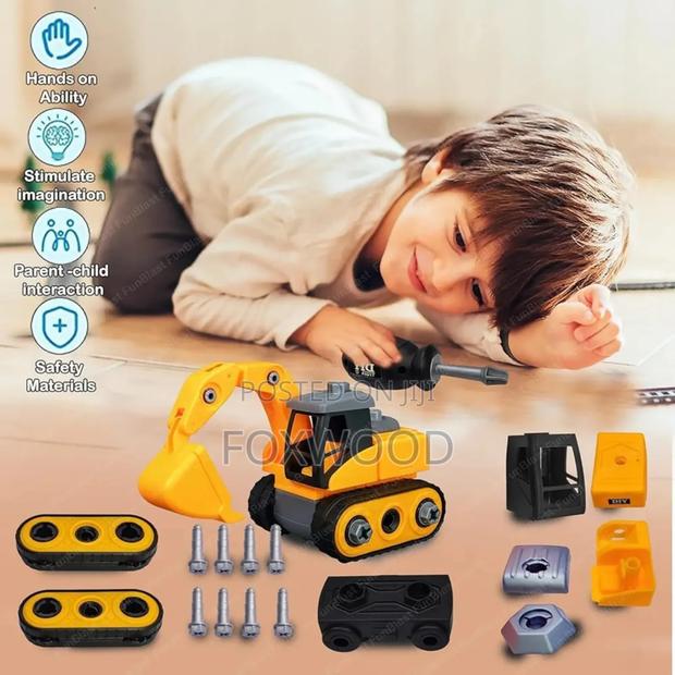 Diy Toy Bulldozer Vehicles Set - thumbnail 2