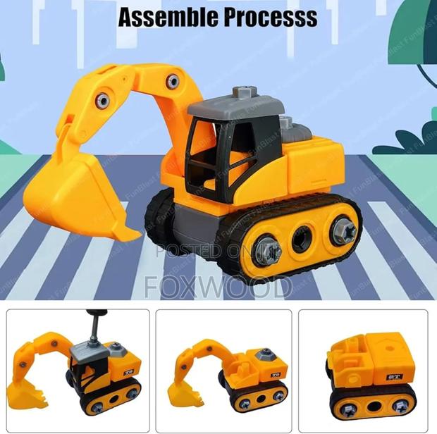 Diy Toy Bulldozer Vehicles Set - thumbnail 3