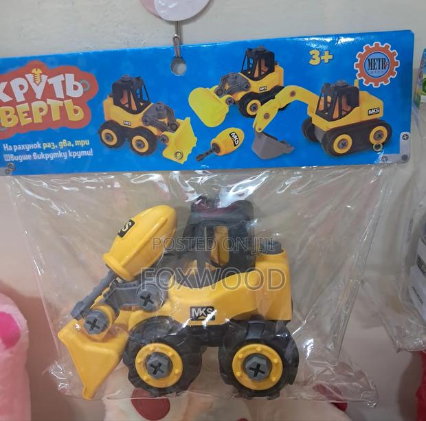 Diy Toy Bulldozer Vehicles Set - thumbnail 5