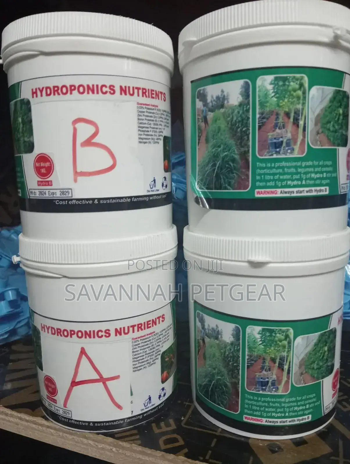 Hydroponic Nutrients for Vegetable Fruit Growing Hydro a + B
