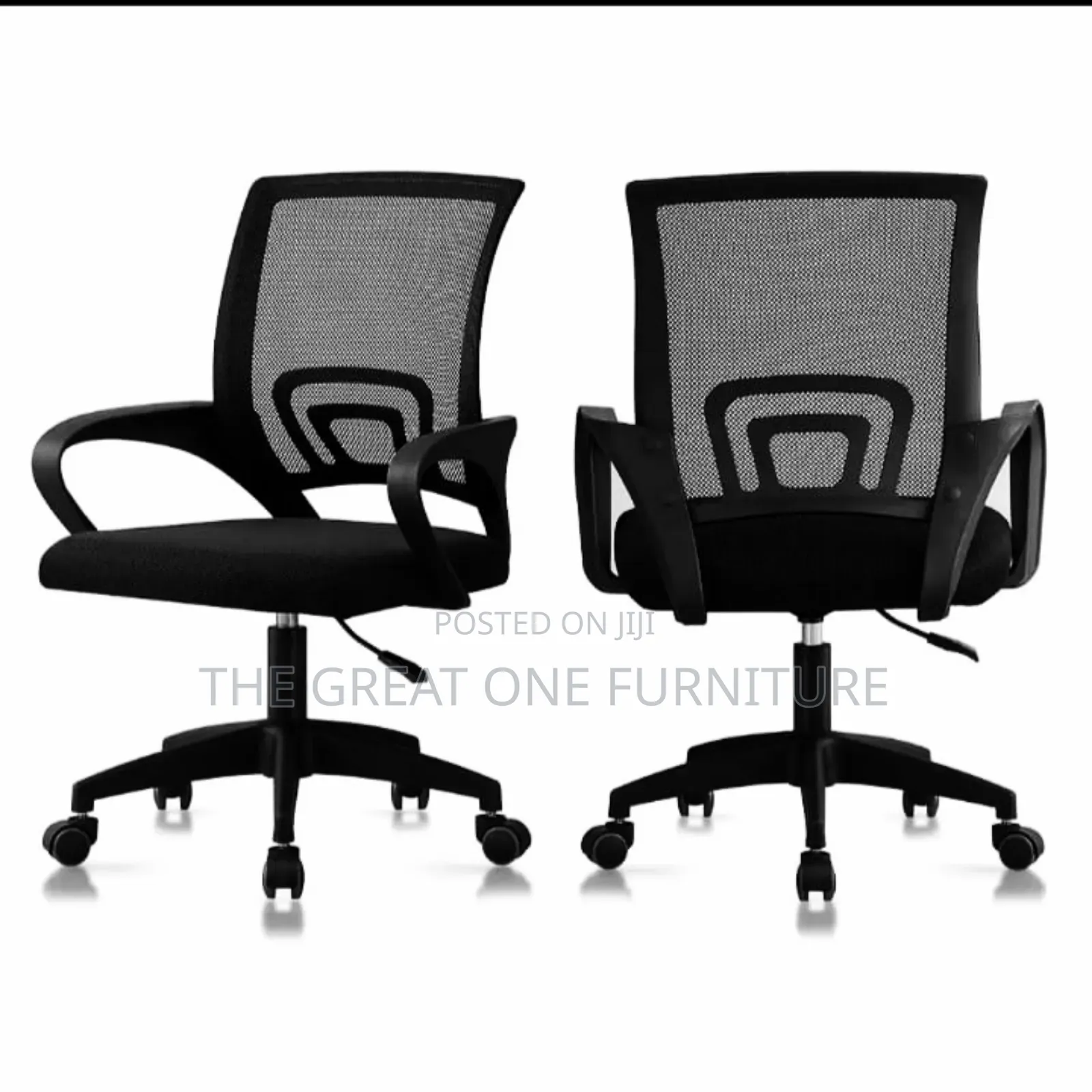 Black Adjustable Swivel Mesh Office Chair Q4khb