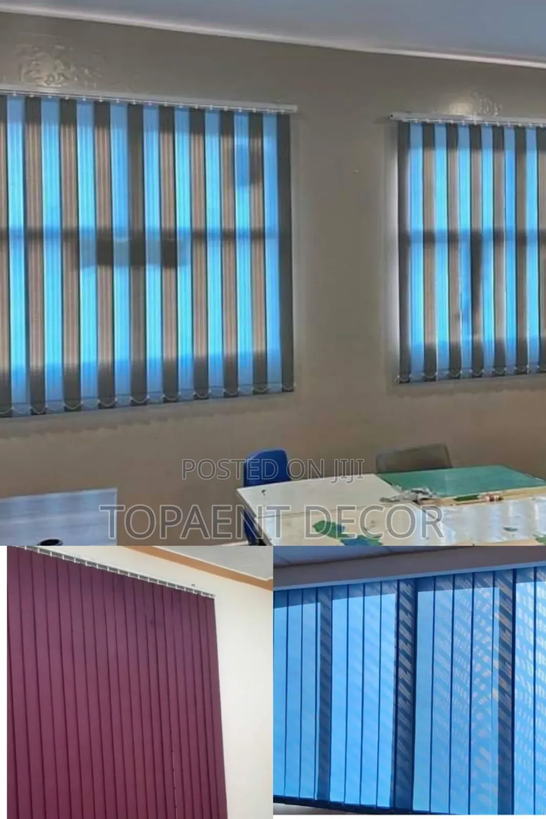 The Minimalist and Efficient Vertical Office Window Blinds