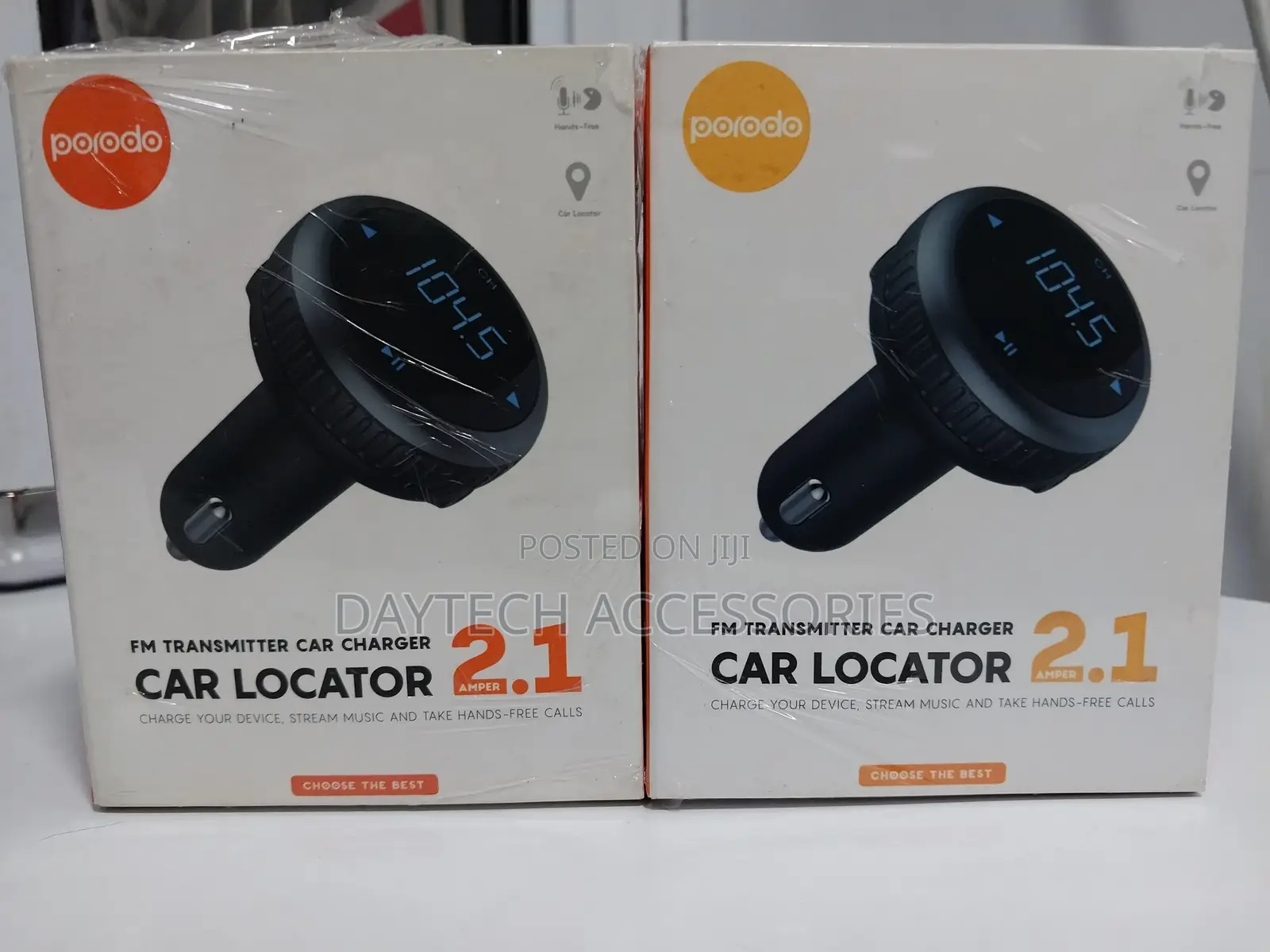 Porodo Wireless Fm Transmitter Car Charger Car Modulator