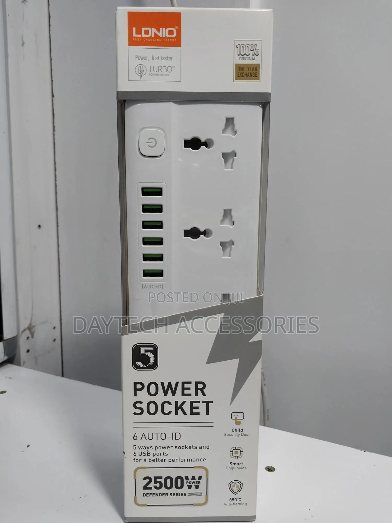 Ldnio 5 Port Power Extension Cord Sc5614 2m 2500w