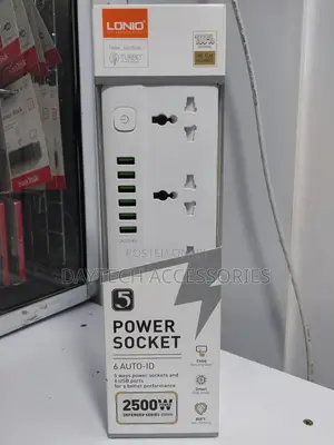 Ldnio 5 Port Power Extension Cord Sc5614 2m 2500w
