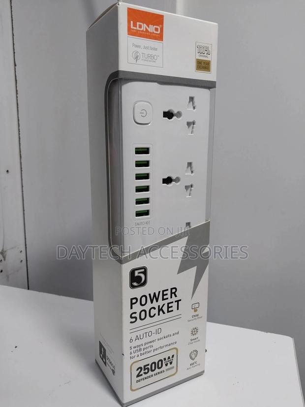 Ldnio Sc5614 Power Strip With 5 Ac Outlets 6 Usb Ports 2m