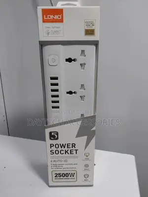 Ldnio Sc5614 Power Strip With 5 Ac Outlets 6 Usb Ports 2m