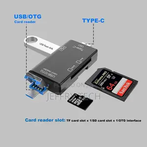 Type C Micro Usb Sd Memory Card Tf Cards Reader Otg for Pc