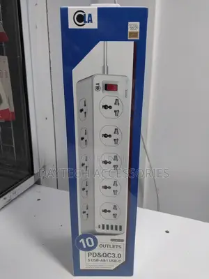 Power Strip Extension With Type C Usb Ports 10 Power Sockets