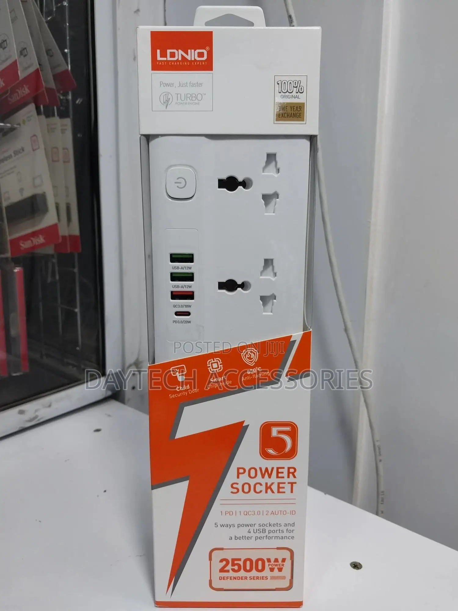 Ldnio Sc5415 Power Strips 5 Way Outlet With Usb Ports