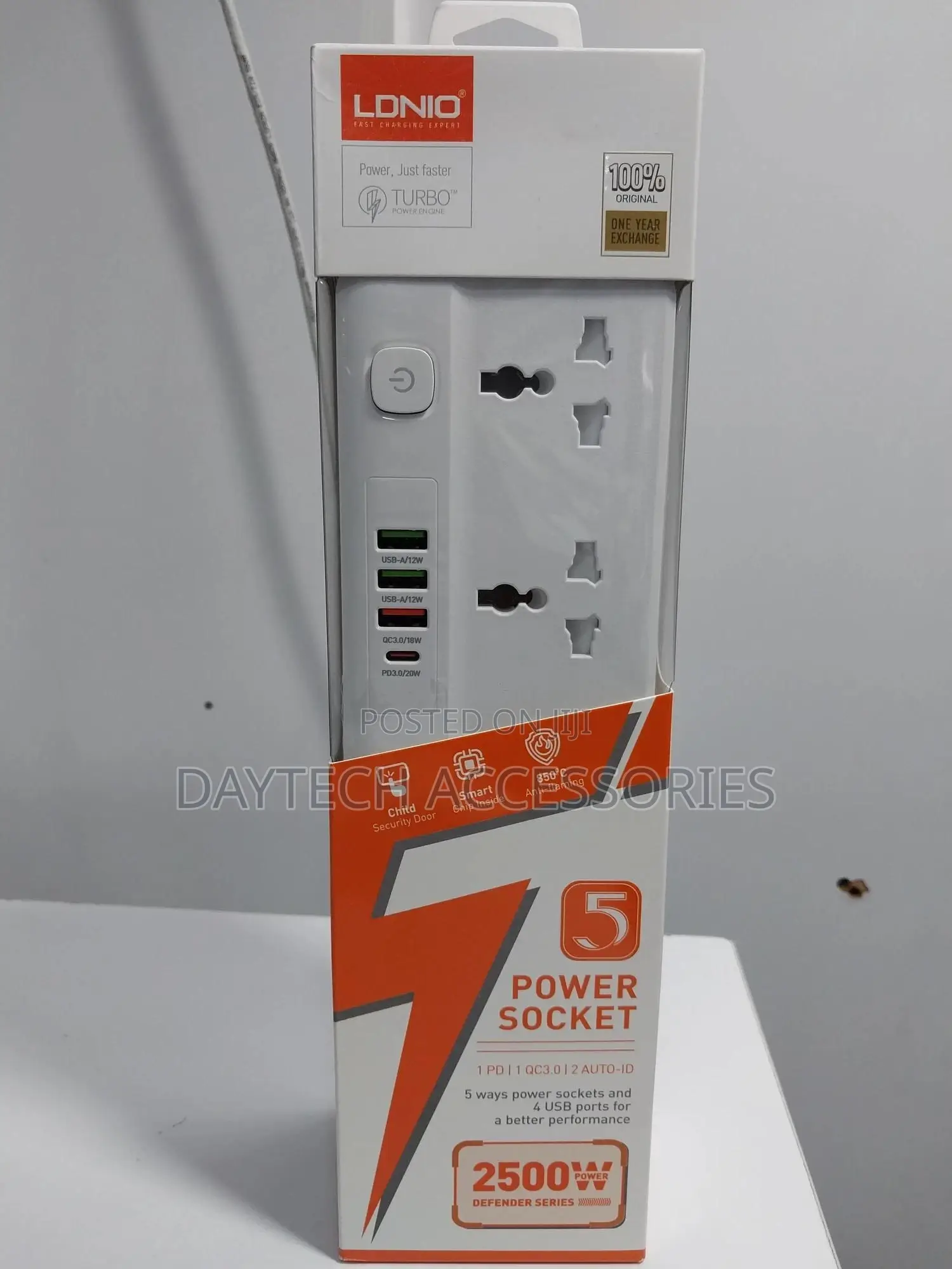 Ldnio Sc5415 Power Strips 5 Way Outlet With Usb Ports
