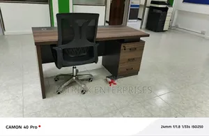 1.6 Mtrs Executive Office Desk Plus Egonomic Office Chair
