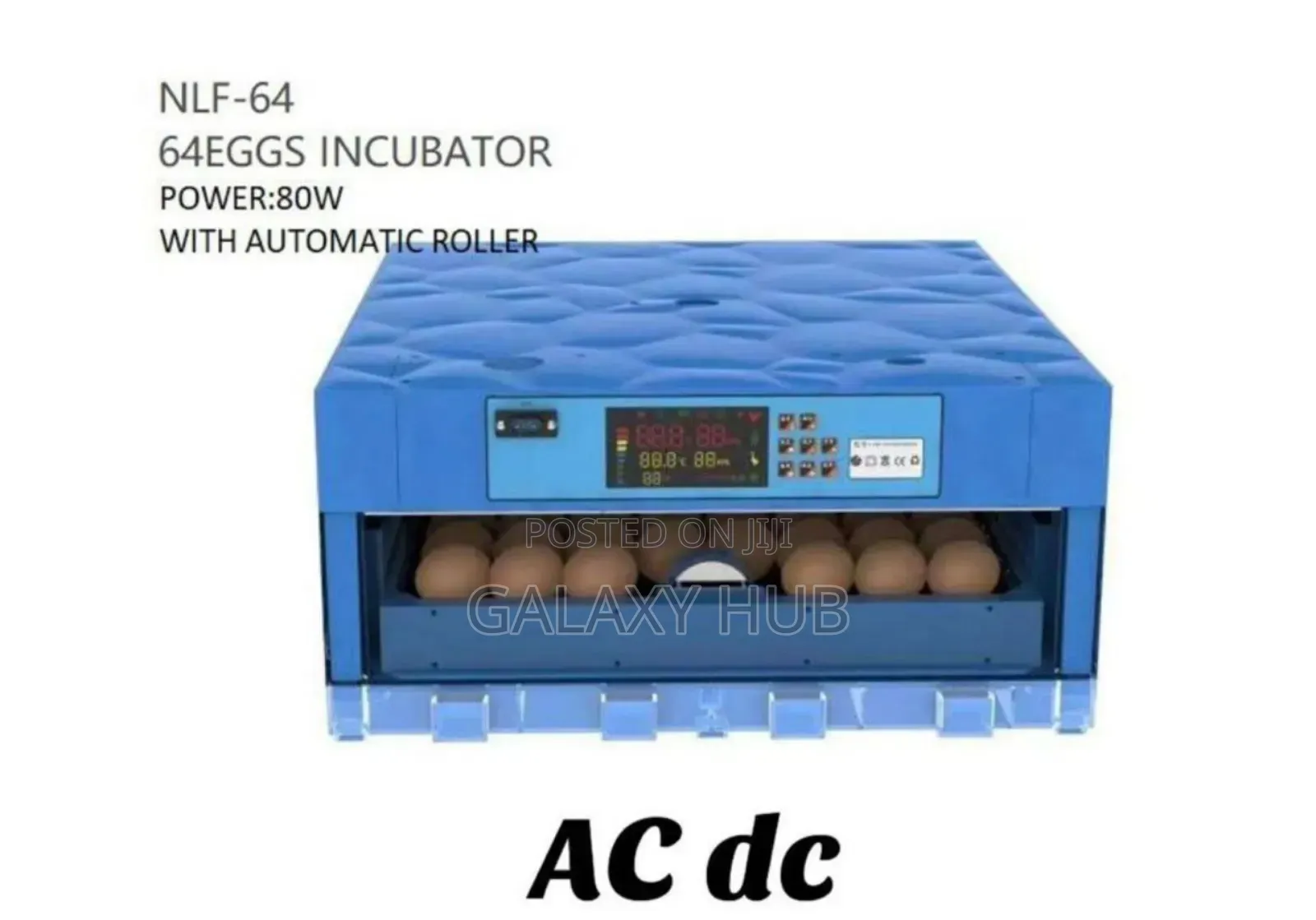 64 Eggs Ac/Dc Automatic Incubator