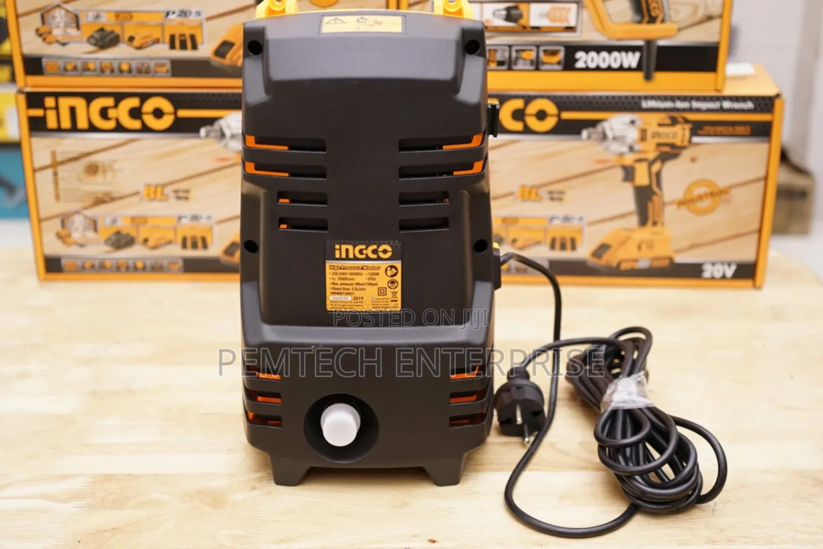 1200w High Pressure Washer (5.5 L/Min) Ingco