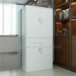 Cabinets:4-Door Secure Metal Storage Locker for Office Use