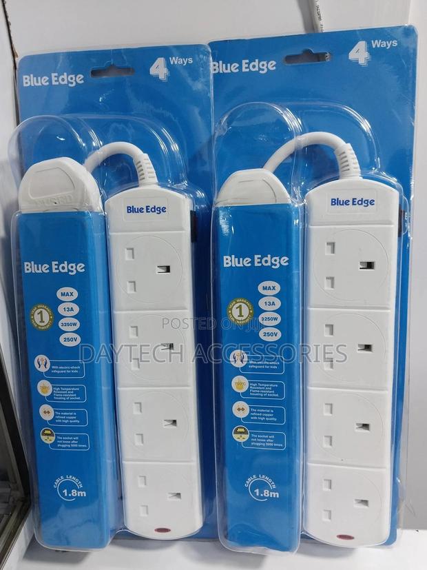 Bluedge 4 Way Power Extension Socket - thumbnail 2