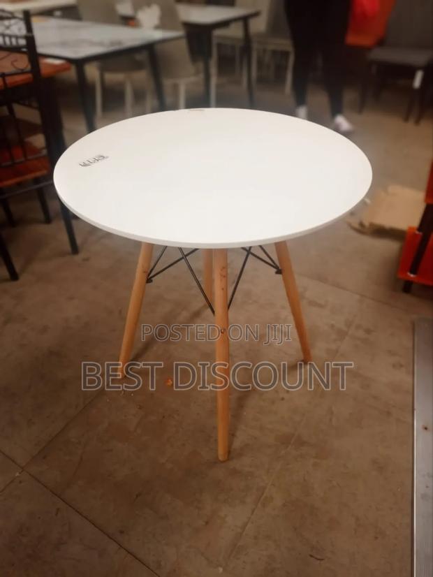 Wooden Round Table - main view