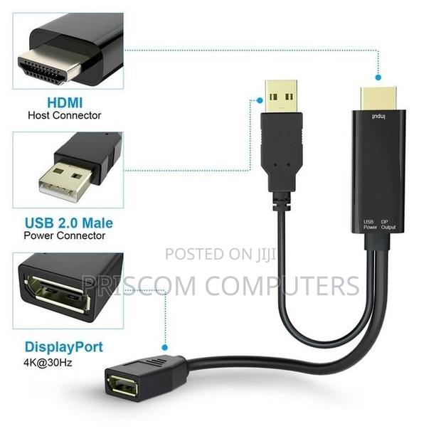 Hdmi To Displayport Cable Adapter - thumbnail 2