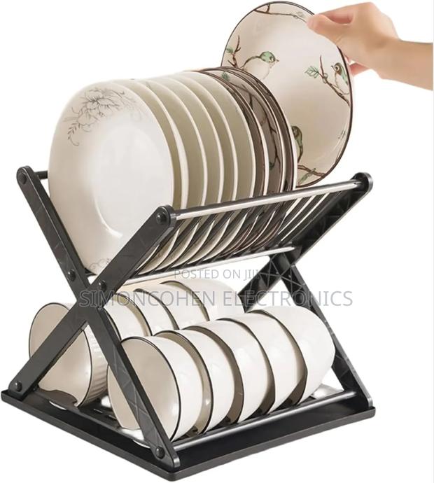 X-Folding Dish Drain Rack - main view