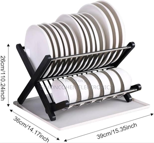 X-Folding Dish Drain Rack - thumbnail 2