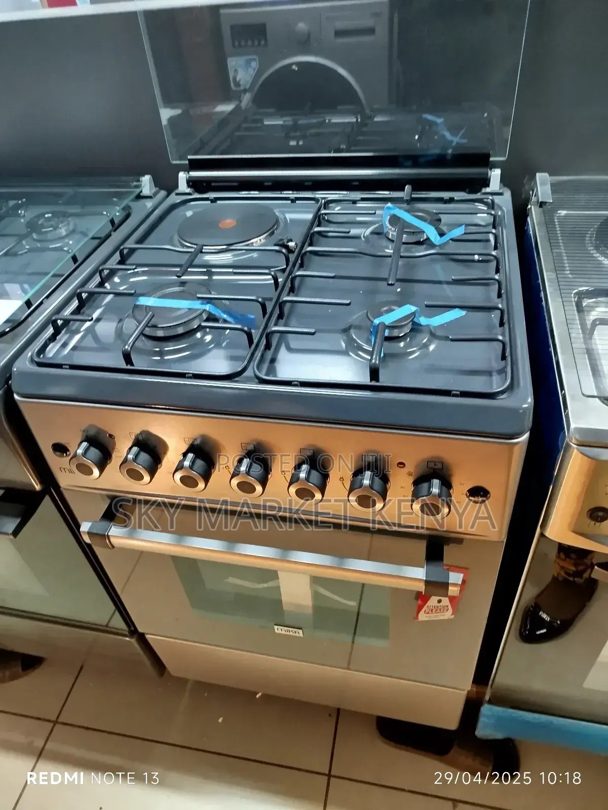 Mika Standing Cooker 58×58 Cm 3 Gas+ 1 Electric