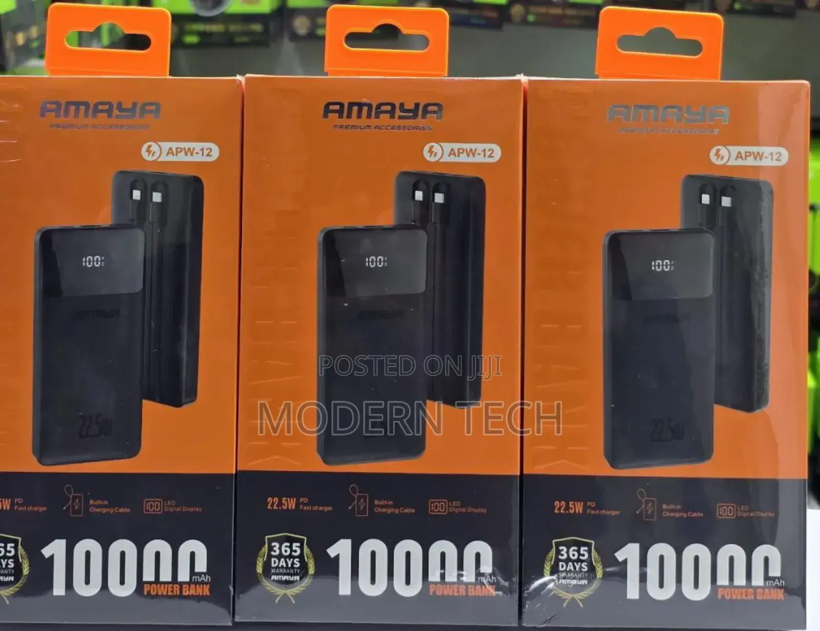 Amaya Apw-12 Power Bank 10000mah 22.5w Super Fast Charging