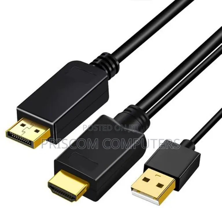 Hd Hdmi Male To Displayport Male Adapter Cable