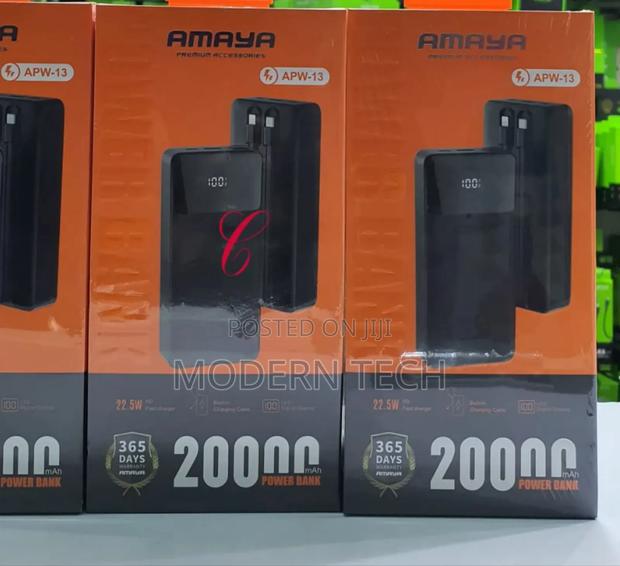 20000mah Capacity
22.5w Super Fast Charging
Two Usb-a Ports. - main view