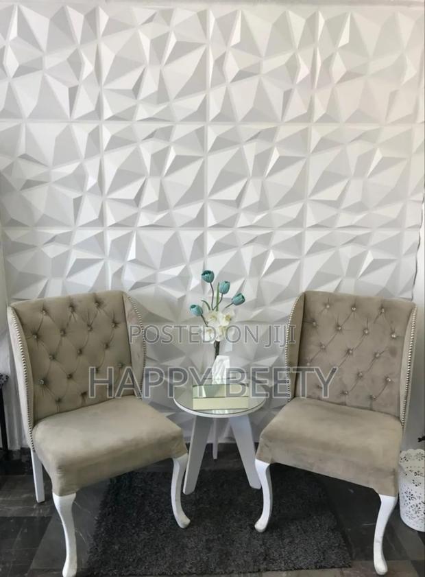 White Beautiful Pattern 3d Wall Panels - thumbnail 4