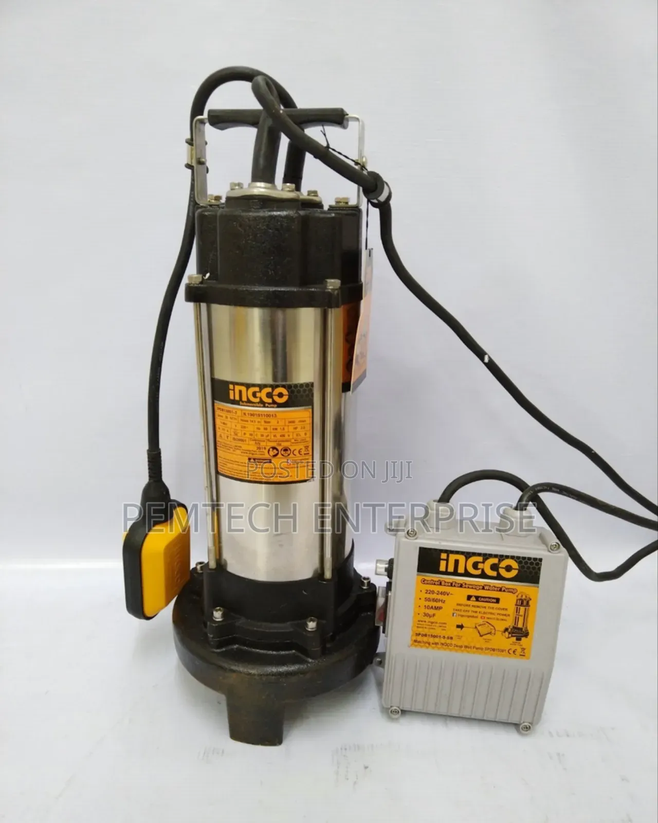 Ingco Spdb15001 1500w (20m3/H) Sewage Submersible Pump