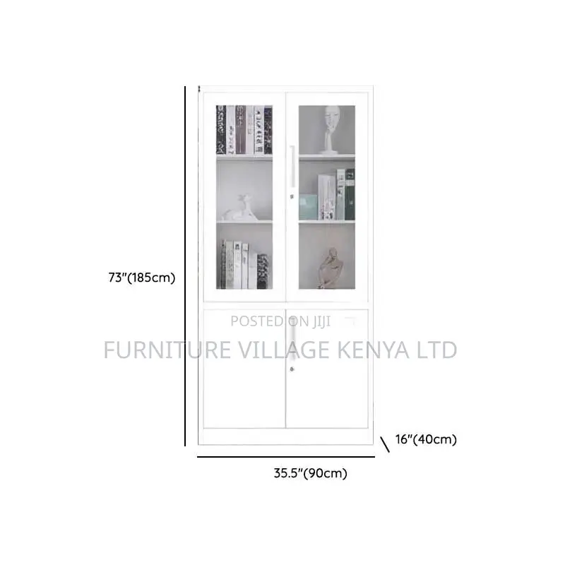 Office Cabinet:Two-Section Modular Office Storage Unit