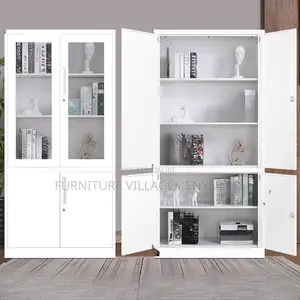 Office Cabinet:Two-Section Modular Office Storage Unit