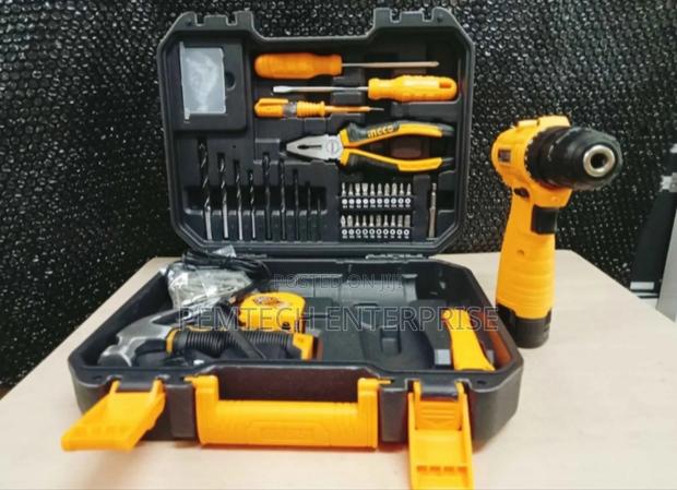 12v Cordless Drill and 81pcs Tool Set Ingco - main view