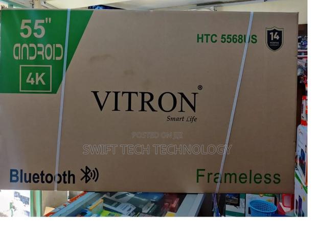 Vitron 55 Inches Smart Android Frameless Tv With Bluetooth. - main view