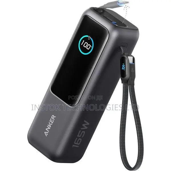 Anker Power Bank 165w With Retractable Cables