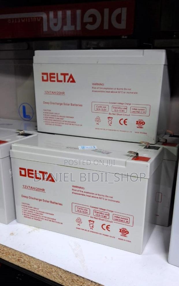 Delta Deep Discharge Solar Batteries 12/7ah/20hr