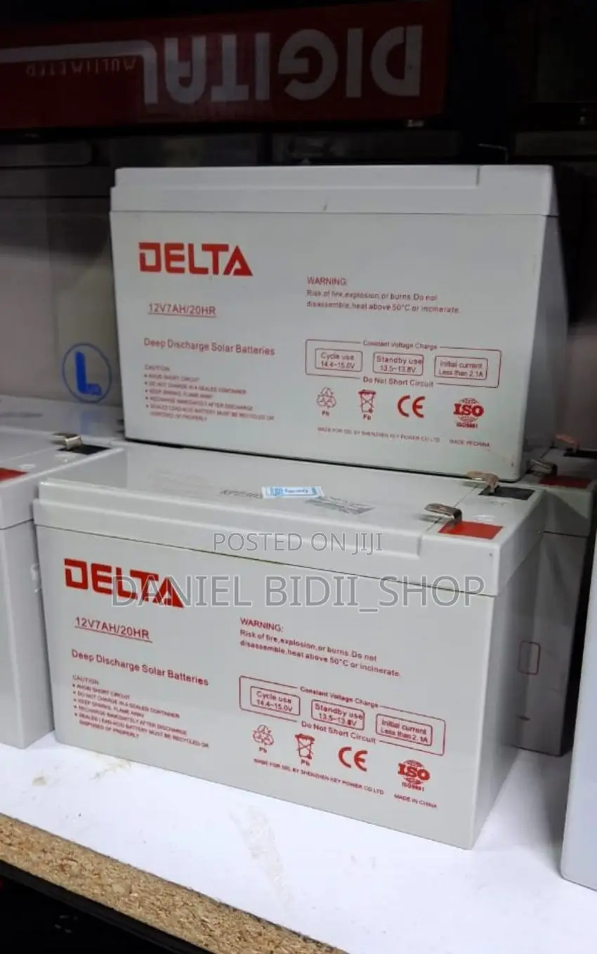 Delta Deep Discharge Solar Batteries 12/7ah/20hr