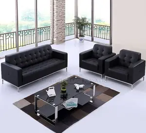 Sofa:Modern 5-Person Office Sofa Set With Durable Steel Base