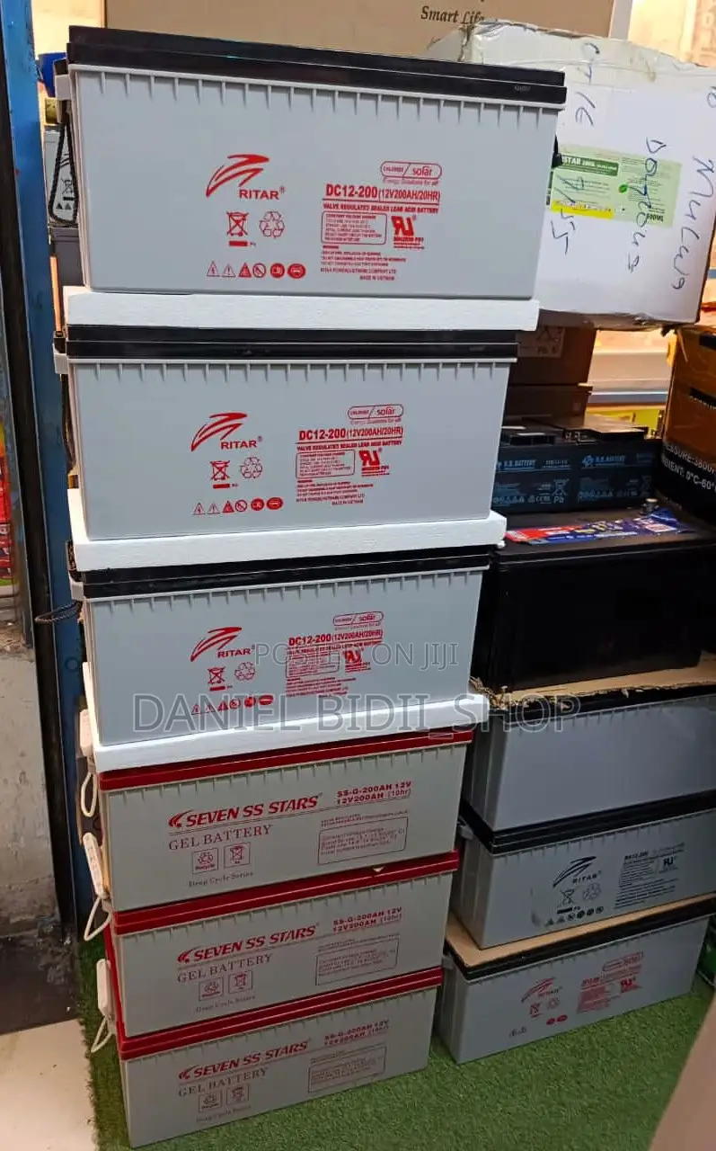 Original Ritar 200ah Gel Batteries