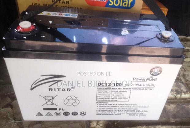 Original Ritar 100ah 12v Backup Battery - thumbnail 2