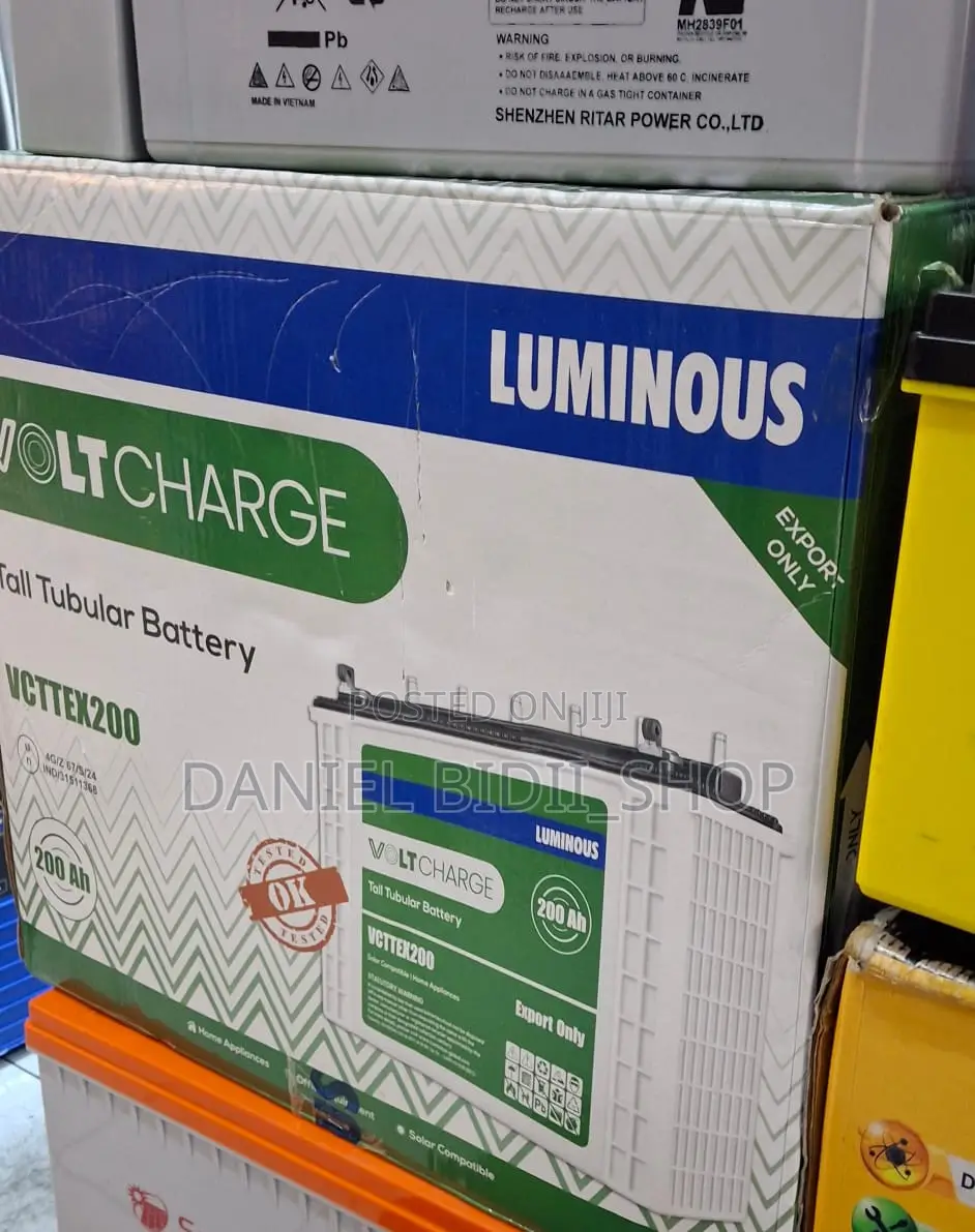 Luminous Tall Tubular Voltcharge Battery 200ah