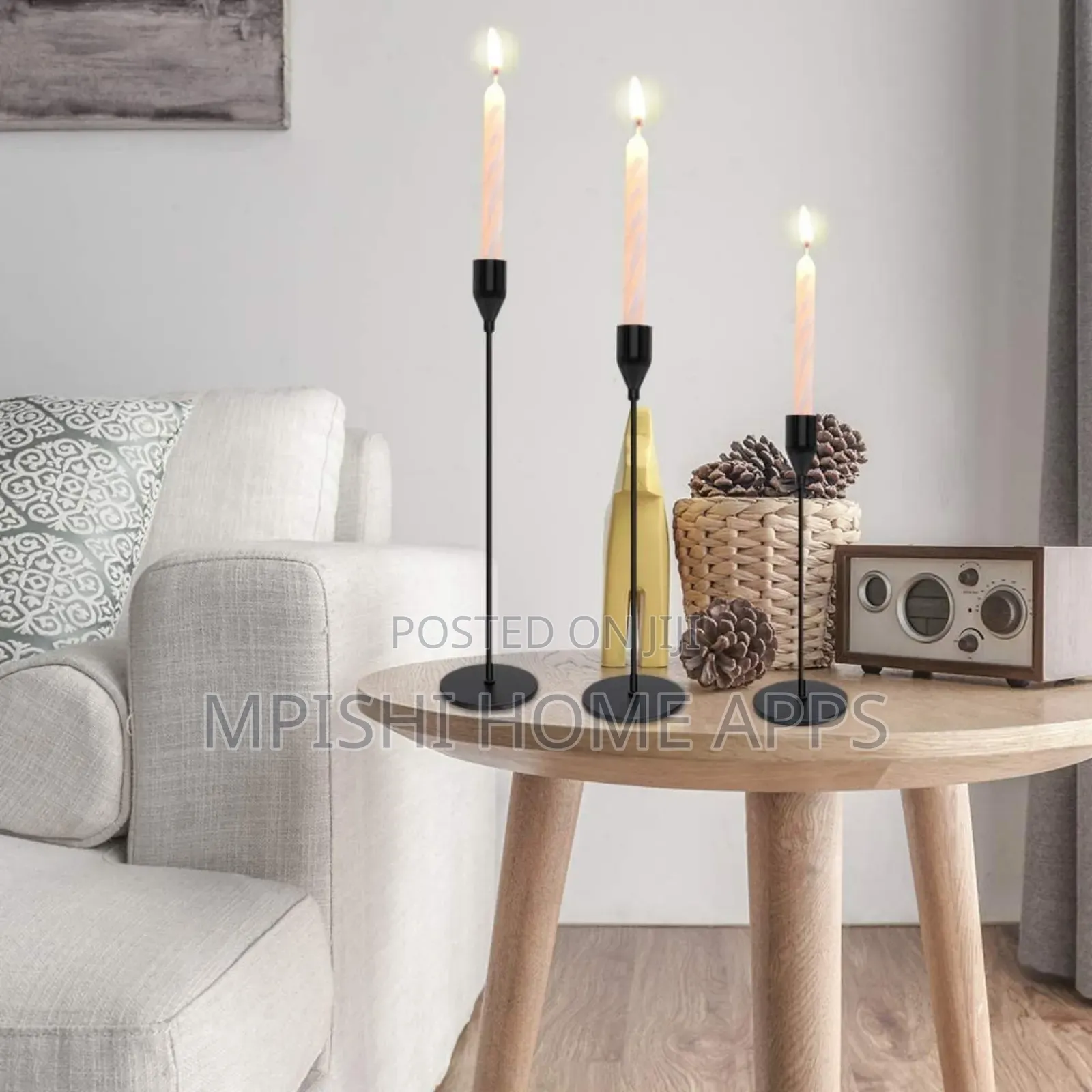 3 Pcs Candle Holders